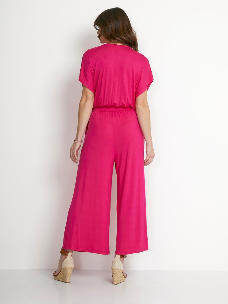 Mono con falda y braguita de punto elástico - Afibel Rosa - Kiabi