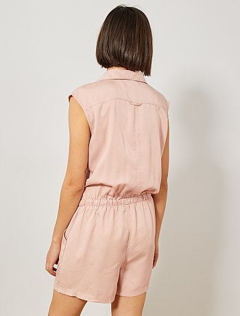 Mono corto con cuello de camisa - Kiabi