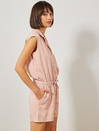 Mono corto con cuello de camisa - Kiabi