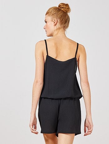 Mono corto con cuello de encaje - Kiabi