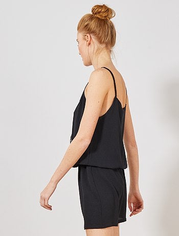 Mono corto con cuello de encaje - Kiabi