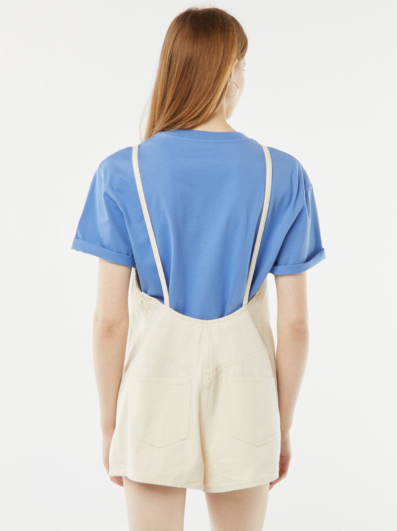 Mono corto con espalda abierta BEIGE - Kiabi