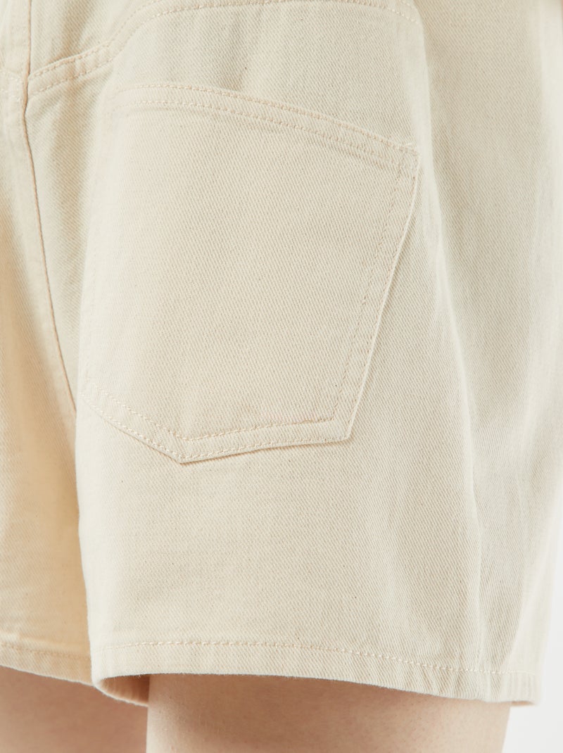 Mono corto con espalda abierta BEIGE - Kiabi