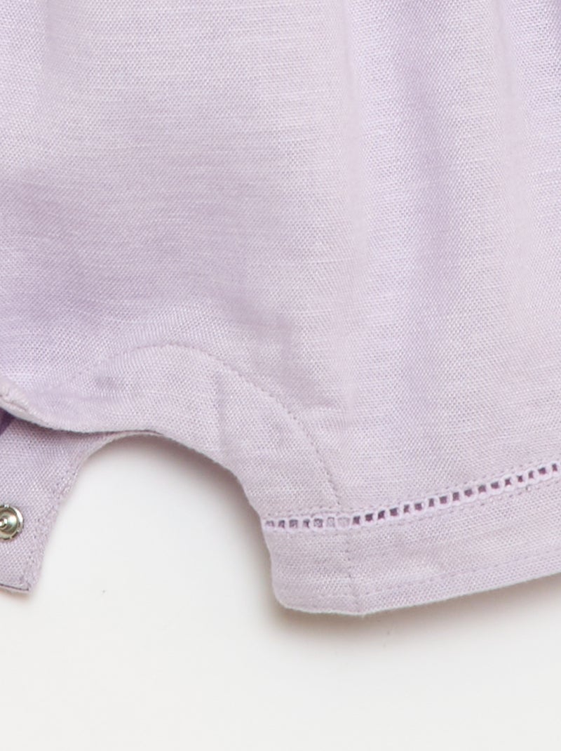 Mono corto con mangas con volantes Purpura - Kiabi