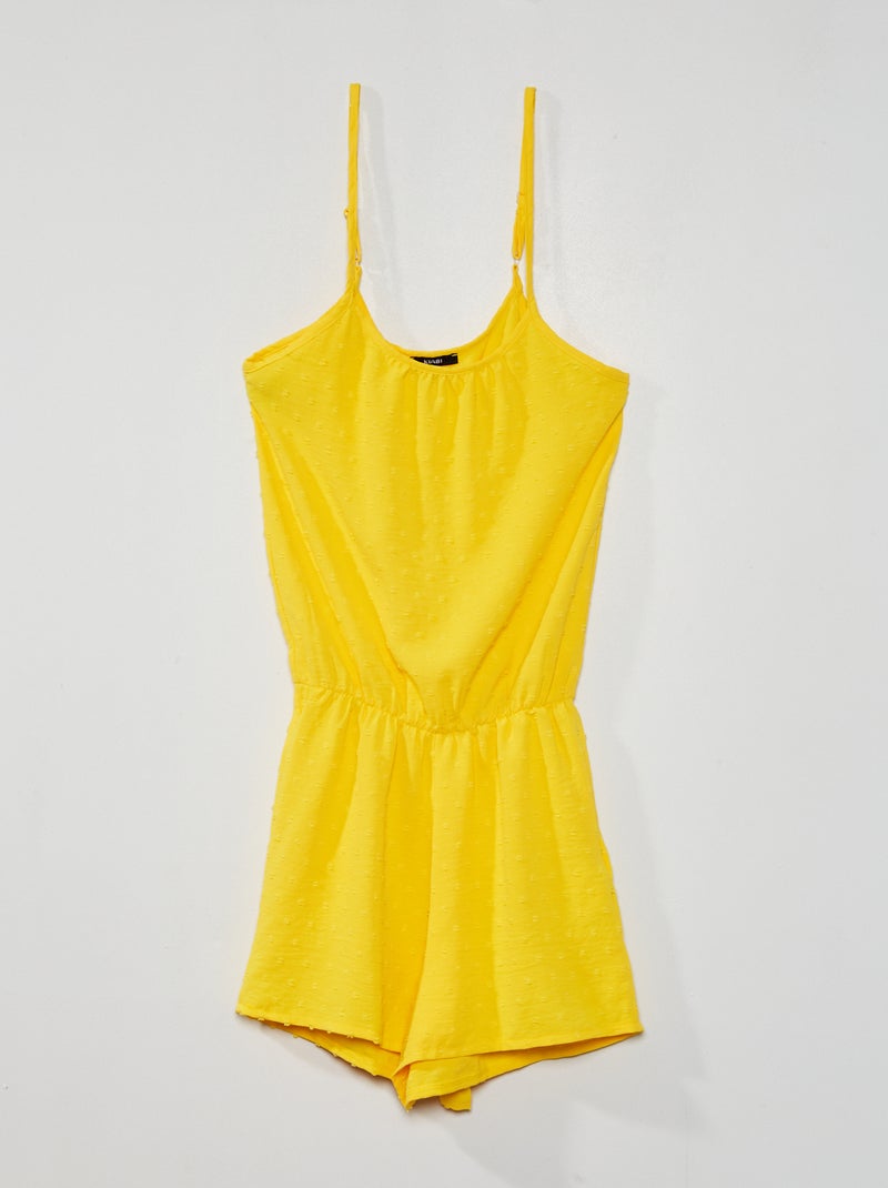 Mono corto con tirantes AMARILLO - Kiabi