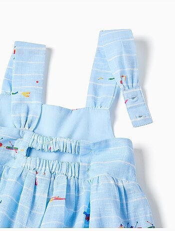 Mono corto de algodón con estampado Carolina Celas x Zippy