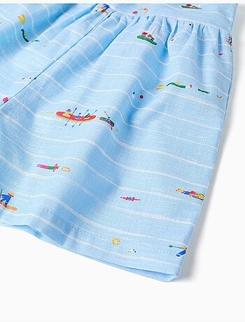 Mono corto de algodón con estampado Carolina Celas x Zippy