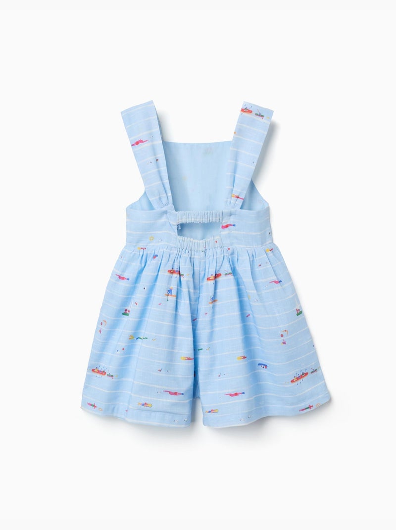 Mono corto de algodón con estampado Carolina Celas x Zippy Azul claro - Kiabi