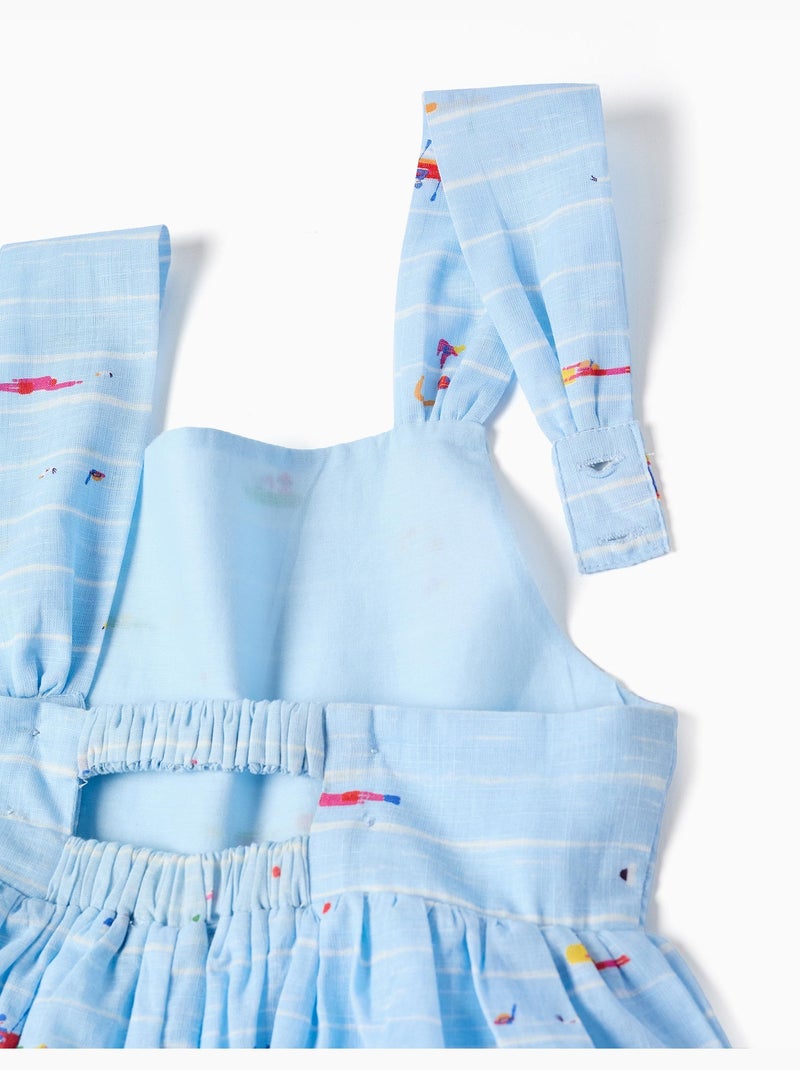 Mono corto de algodón con estampado Carolina Celas x Zippy Azul claro - Kiabi