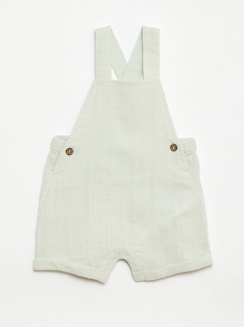 Mono corto de doble gasa de algodón - Kiabi