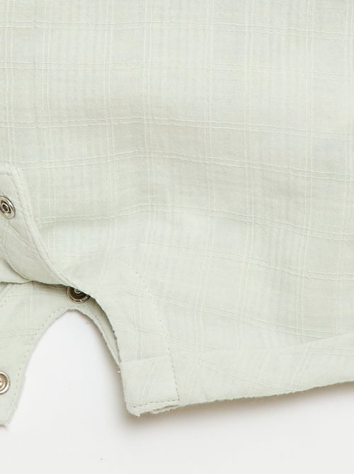 Mono corto de doble gasa de algodón - Kiabi