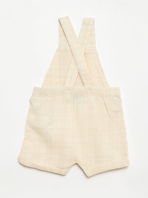 Mono corto de doble gasa de algodón - Kiabi