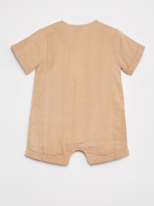 Mono corto de gasa de algodón - Kiabi