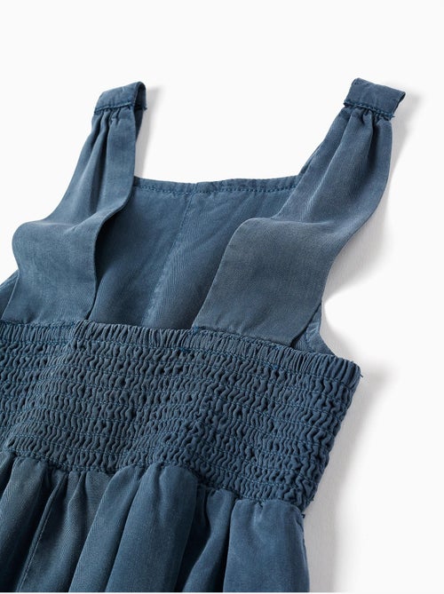 Mono corto de lyocell sin mangas y con aberturas - Kiabi