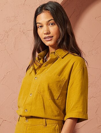 Mono corto de mezcla de lino - Unisex