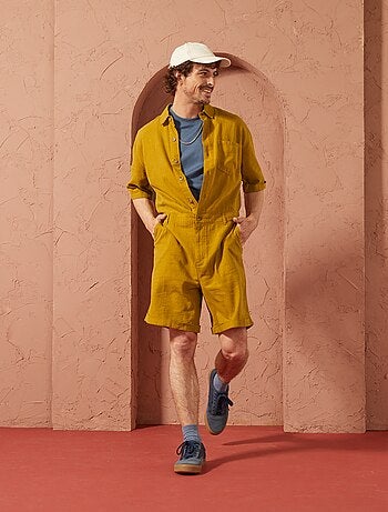 Mono corto de mezcla de lino - Unisex