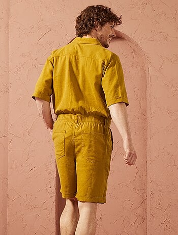 Mono corto de mezcla de lino - Unisex