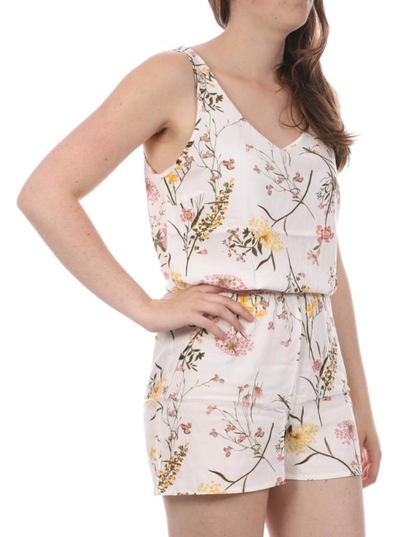 Mono corto de mujer vero moda con estampado floral Blanco Multicolor - Kiabi