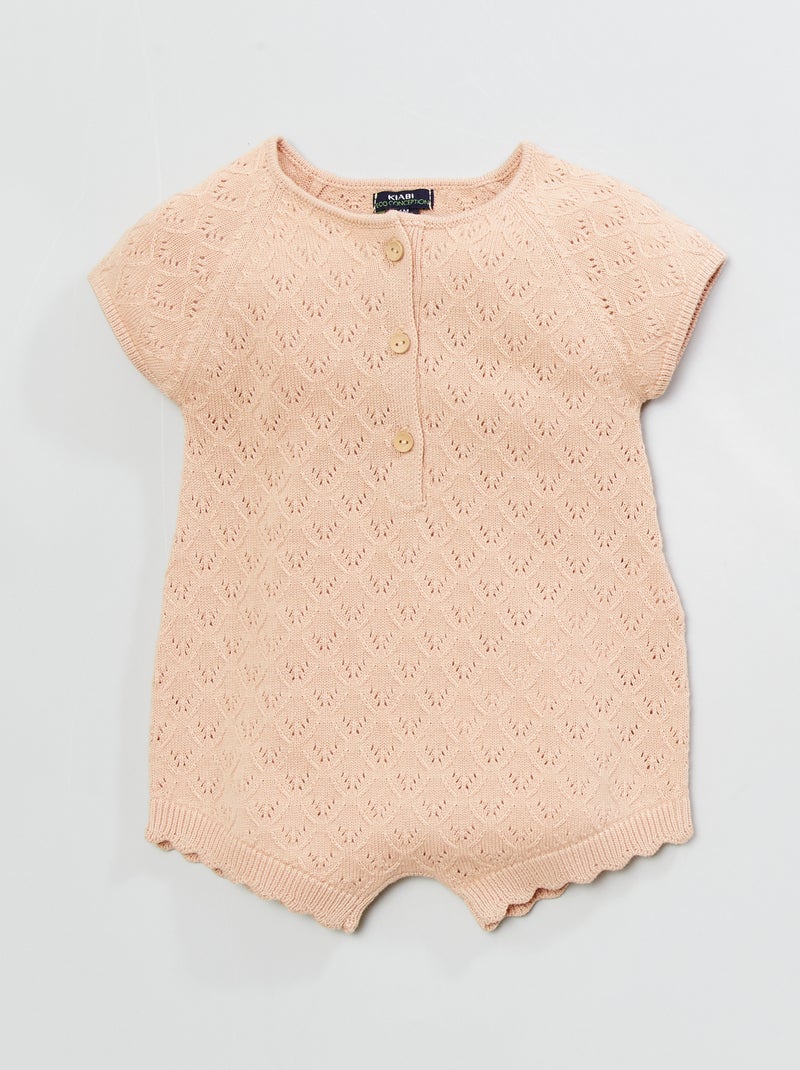 Mono corto de punto BEIGE - Kiabi