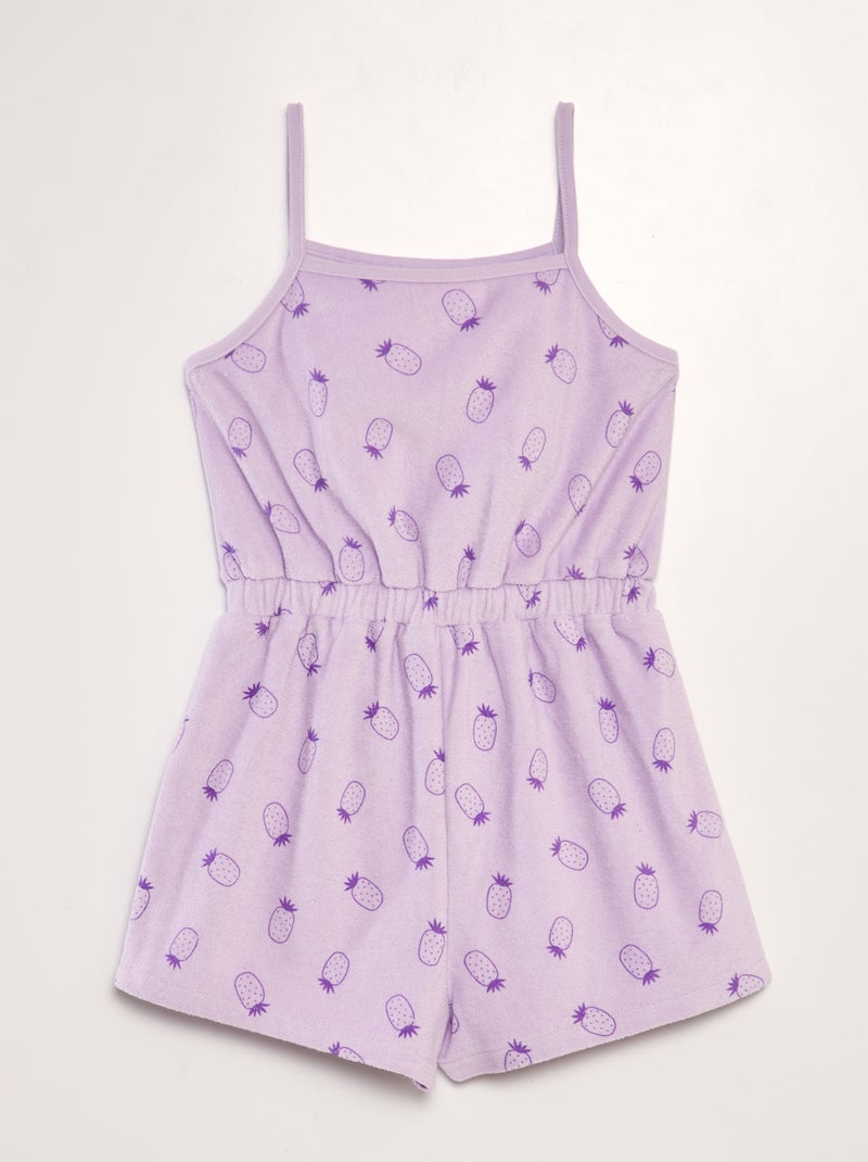 Mono corto de rizo estampado PURPURA - Kiabi