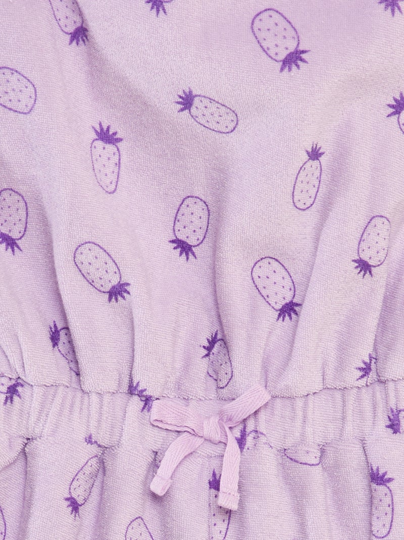 Mono corto de rizo estampado PURPURA - Kiabi