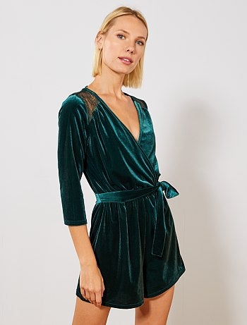 Mono corto de terciopelo - Kiabi