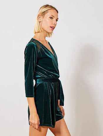 Mono corto de terciopelo - Kiabi