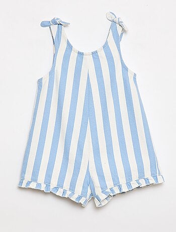 Mono corto en twill con tirantes