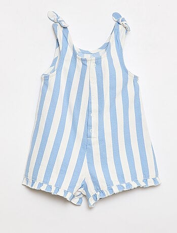 Mono corto en twill con tirantes