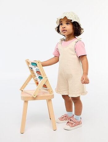 Mono corto en twill con tirantes