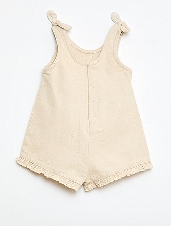 Mono corto en twill con tirantes