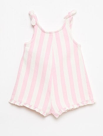 Mono corto en twill con tirantes