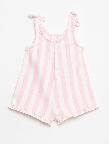 Mono corto en twill con tirantes