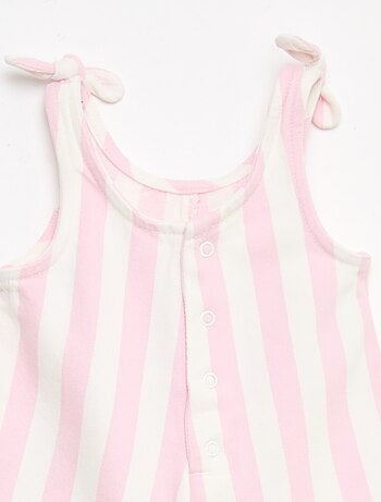 Mono corto en twill con tirantes