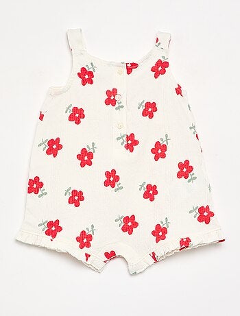 Mono corto estampado de punto arrugado