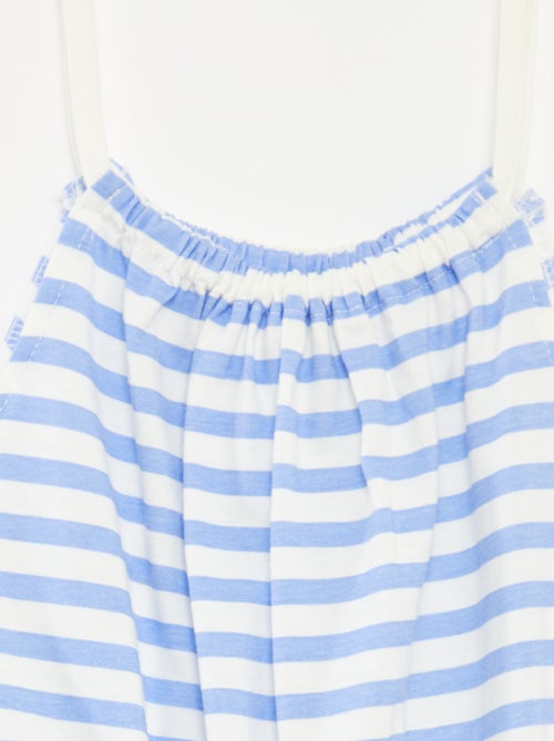 Mono corto estampado de tirantes - Kiabi