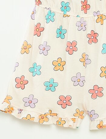 Mono corto estampado de tirantes