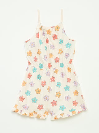 Mono corto estampado de tirantes