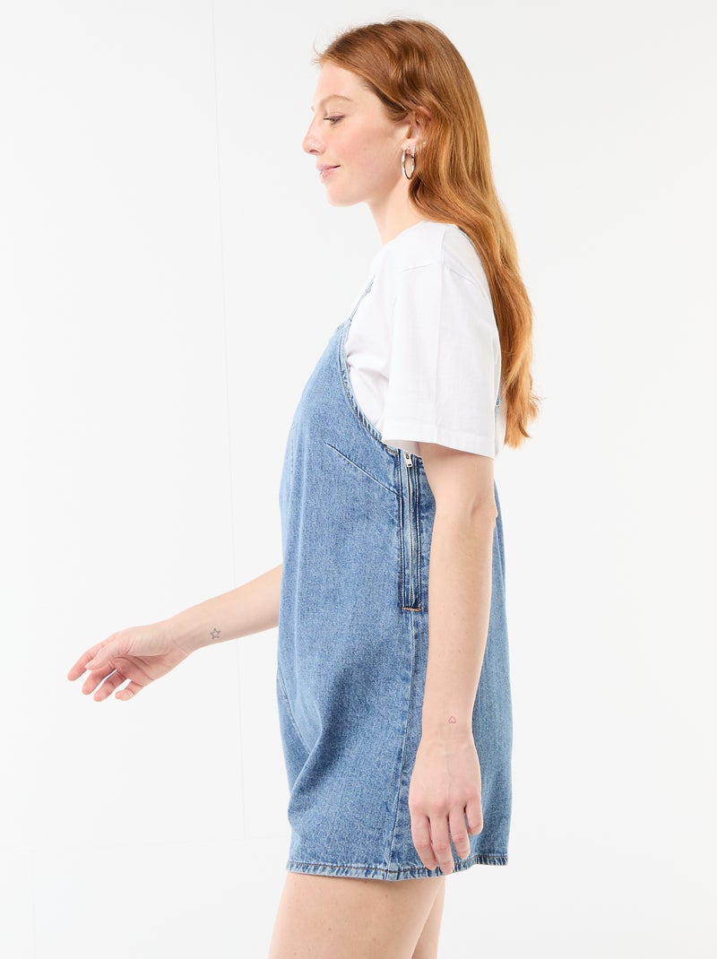 Mono corto estilo peto Azul - Kiabi
