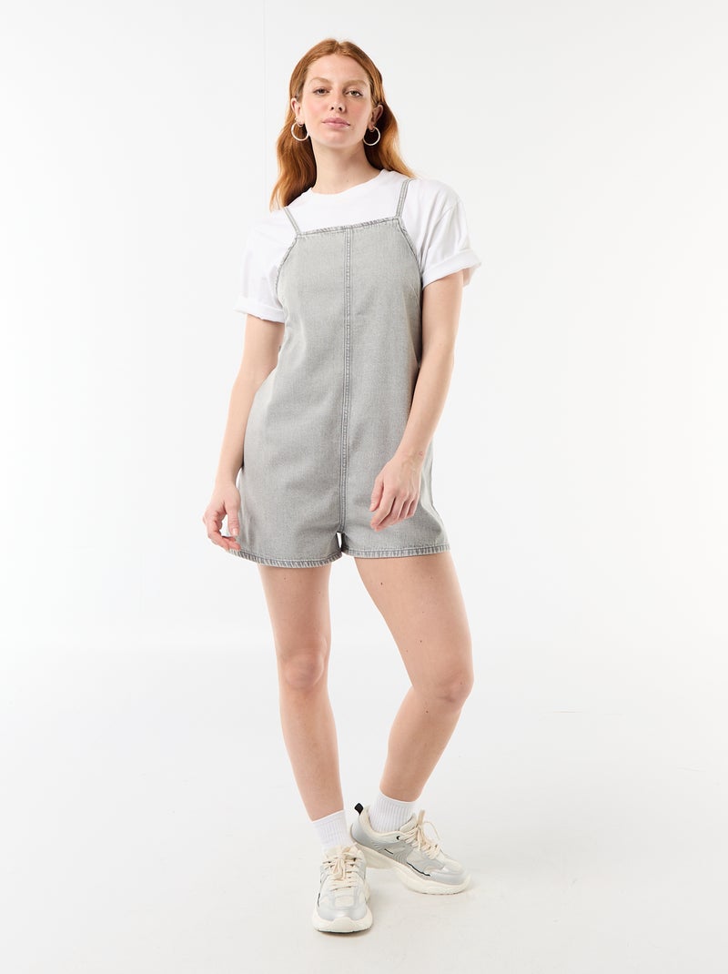 Mono corto estilo peto Gris - Kiabi