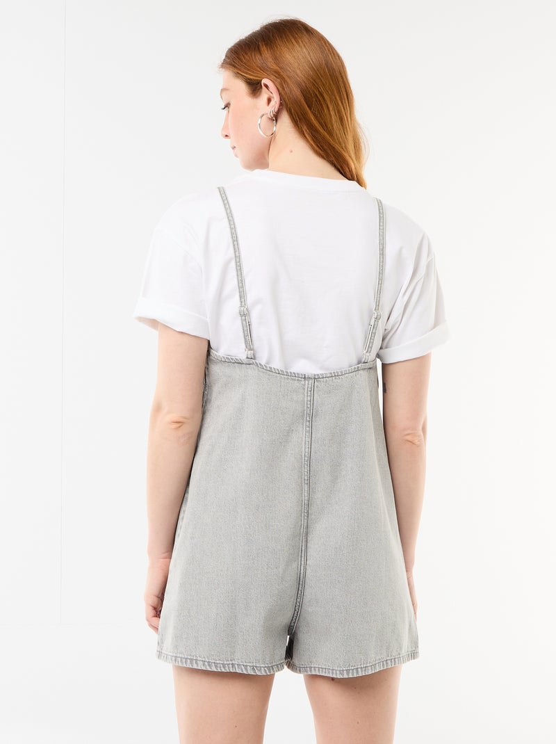 Mono corto estilo peto Gris - Kiabi