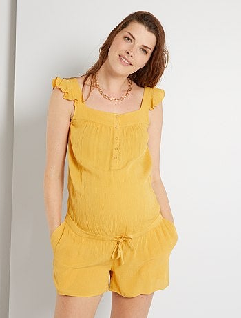Pantalon corto varquero premama sin faja TAYLER Blanco
