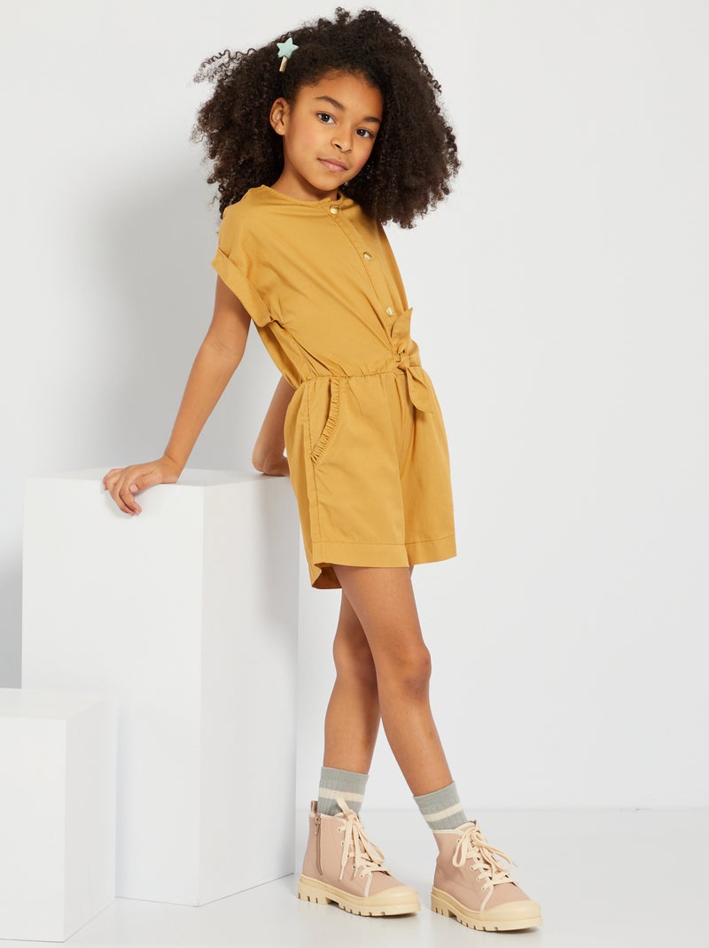 Mono corto satinado BEIGE - Kiabi
