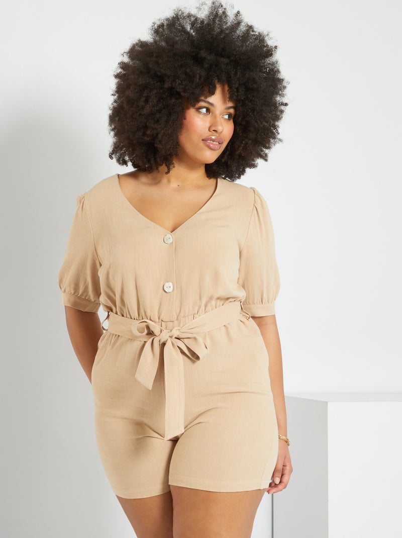 Mono corto vaporoso BEIGE - Kiabi
