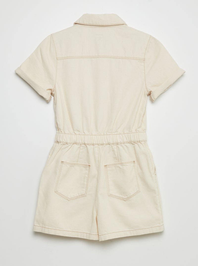 Mono corto vaquero - undyed BEIGE - Kiabi