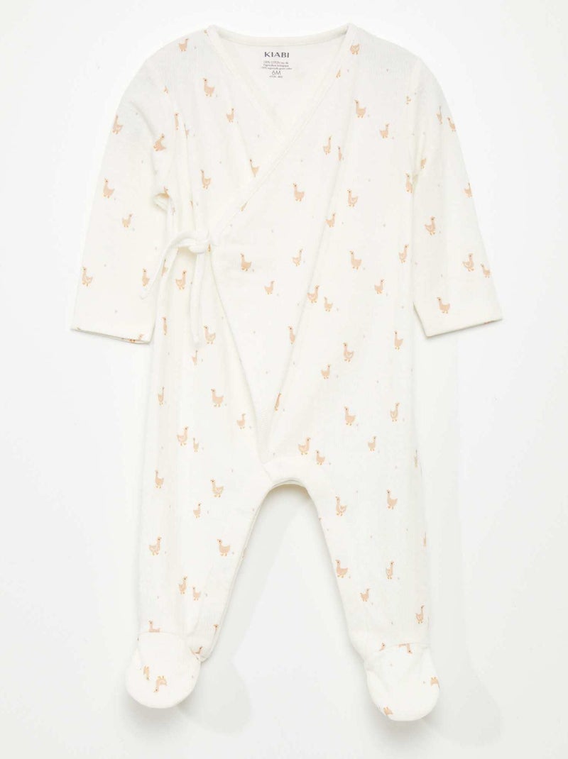 Mono cruzado de punto BEIGE - Kiabi