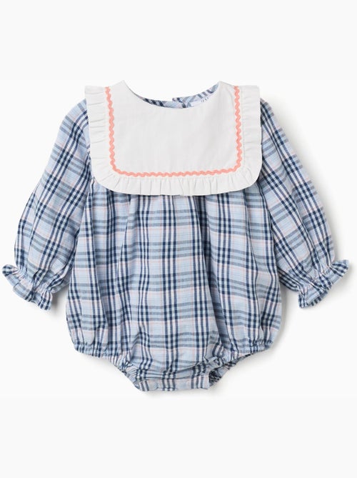 Mono de algodón con estampado a cuadros B&S - Kiabi
