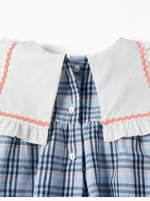 Mono de algodón con estampado a cuadros B&S - Kiabi