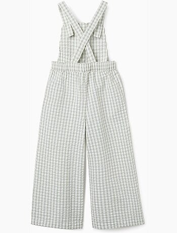 Mono de algodón con estampado Vichy B&S