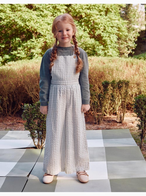 Mono de algodón con estampado Vichy B&S - Kiabi